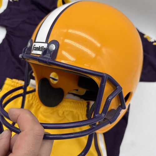 Vintage Franklin LSU Tigers Display Football Helmet Kids Size M Uniform Jersey - Picture 5 of 10