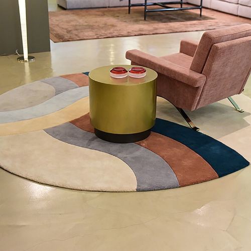 Round Rug, 8 ft Round Rug, Hand Tufted, 9x9, 10x10 Wool Round Carpet, Circle Rug - Picture 4 of 11