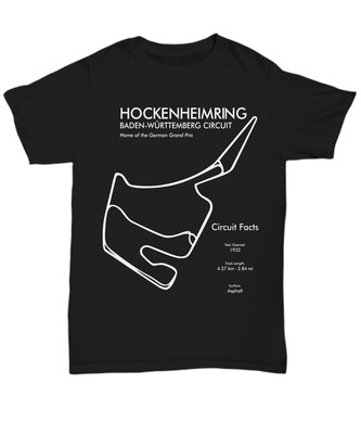 Track Outline Series Hockenheimring Circuit - Unisex Tee