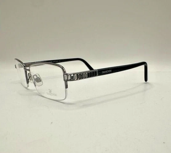 Swarovski Anywhere SW Rimless Eyeglasses Frames 5028 012 2 1/12 Silver 52 16 135