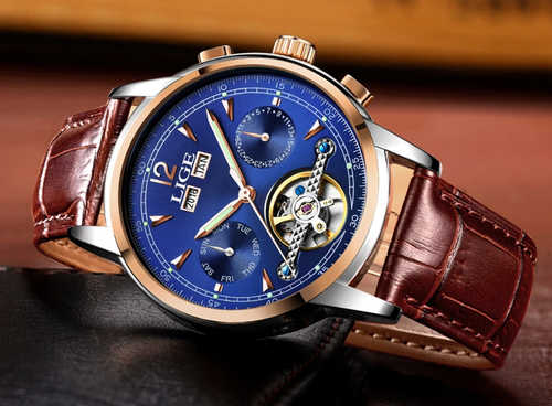 Relojes relogio masculino para hombre marca superior lujo LIGE - Imagen 17 de 31