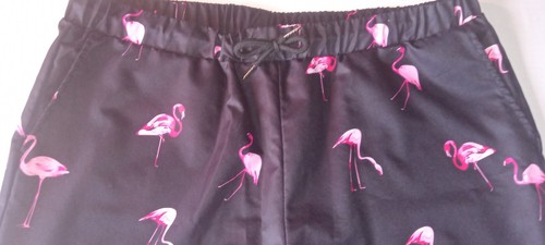 Pantalones Cortos de Natación Pink Flamingo Para Hombre Sin Etiquetas Medidas L/XL Bolsillo Cordón - Imagen 3 de 6