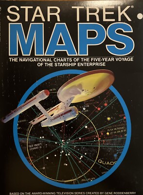 Vintage 1980 Star Trek Maps 4 Fold Out Maps with 32 Pg Technical