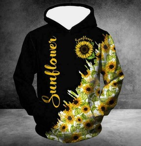 womens sunflower hoodie