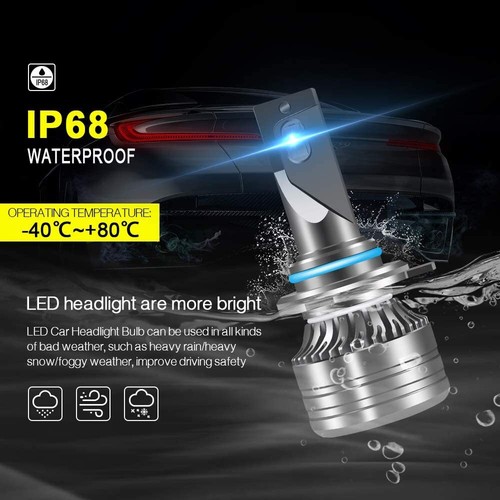 Teguangmei 9012/HIR2 Bombilla LED Para Faros Delanteros de Coche, 10000LM 55W - Imagen 8 de 8