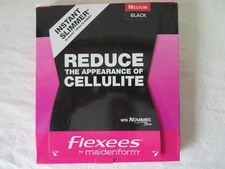 Maidenform Flexees Instant High Waist Thigh Slimmer 12627 Black Medium  #6504