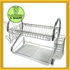 New Better Chef DR-16 Rust-resistant Countertop Mount Chromium Steel Dish Rack