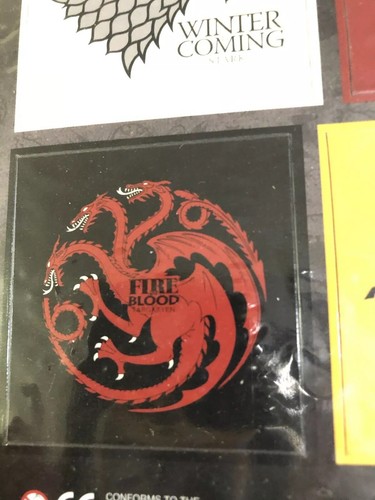 New Sealed Game Of Thrones Sigil Magnet Set - Picture 5 of 5