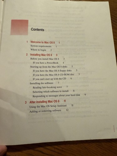 Mac OS 8 Original Installation Manual 1997 - Picture 8 of 8