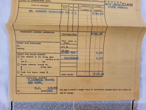 CONTRATO DE PASO EN DIRECCIÓN ESTE LÍNEA GRIEGA 1955 RARO CRUCERO DE MUSEO IMPRESO EN ITALIA - Imagen 13 de 18