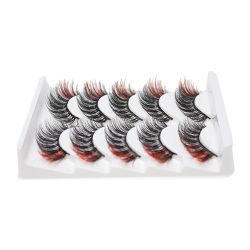 3D Mink Mix Color Lash Extension False Eyelashes Fluffy Soft Eye Makeup Beauty # - Picture 5 of 24