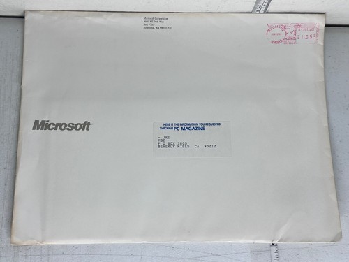 1988 Microsoft Windows Shopping Catalog Pack w/ Letter Envelope Vintage PC - Picture 14 of 14
