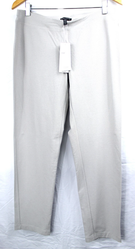 EILEEN FISHER NWT COLOR SILVER WASHABLE STRETCH CREPE SLIM ANKLE PANT SZ M NWT - Imagen 2 de 6