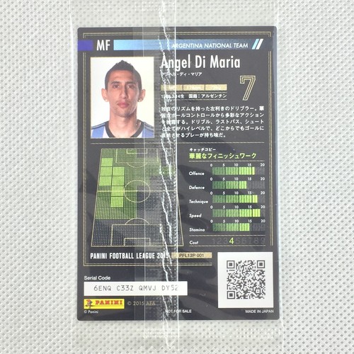 Panini Football League 2015 Angel Di Maria Sealed PFL13P 001 Argentina Japan - Picture 4 of 8