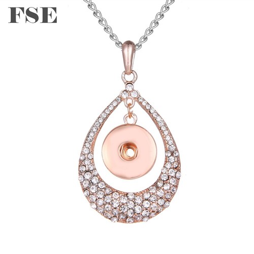 Multi Styles Snap Charms Pendant Necklace 18-20mm Snap Jewelry Fit 18mm Snaps - Imagen 19 de 38