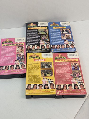 Mighty Morphin Power Rangers VHS Collector's Set 1-5 – Saban – Rare Vintage - Picture 18 of 22
