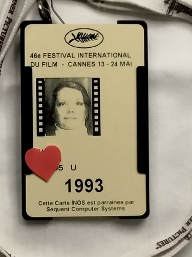 46° Cannes Film Festival Pass carta d'identità e cordino immagini Turner 1993 raro - Foto 2 di 3