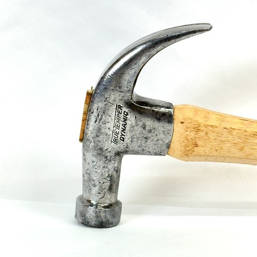 Vintage True Temper Dynamic Claw Hammer Octagonal Hickory Handle 1930’s - Picture 6 of 15