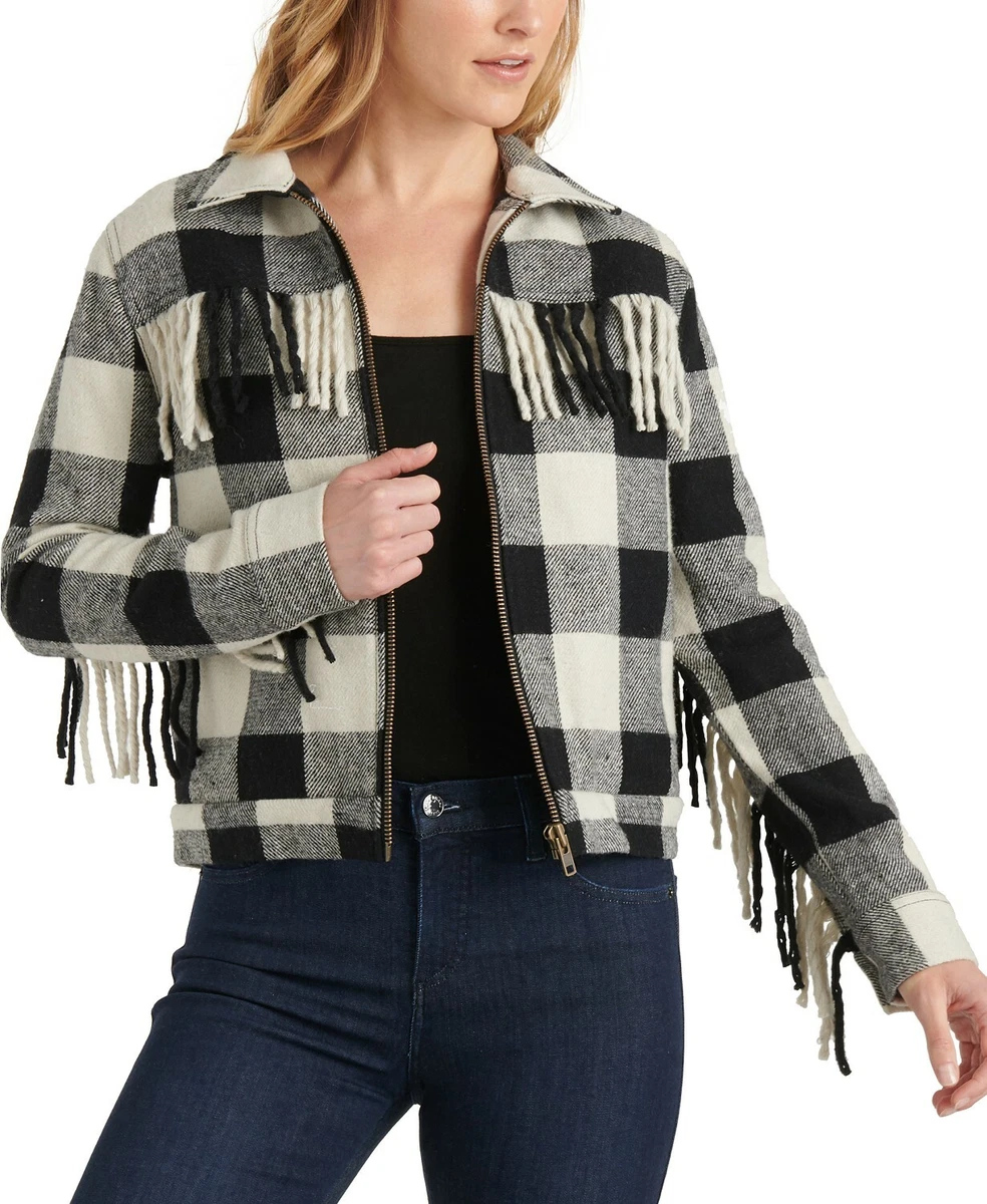 Lucky brand plaid best sale jacket