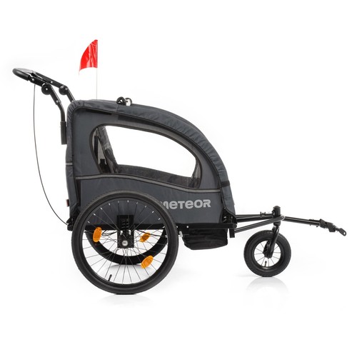 2in1 Kinderanhänger Fahrradanhänger mit Federung Jogger Anhänger für 1-2 Kinder - Bild 11 von 19
