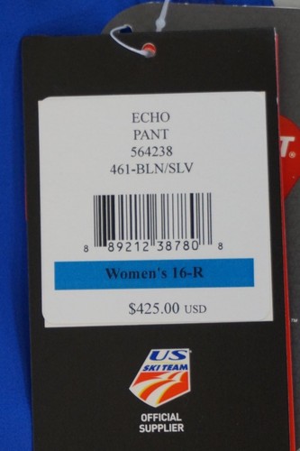 Pant R Royal Nwt donna Echo 16 argento Blue Spyder da 6zxqZX