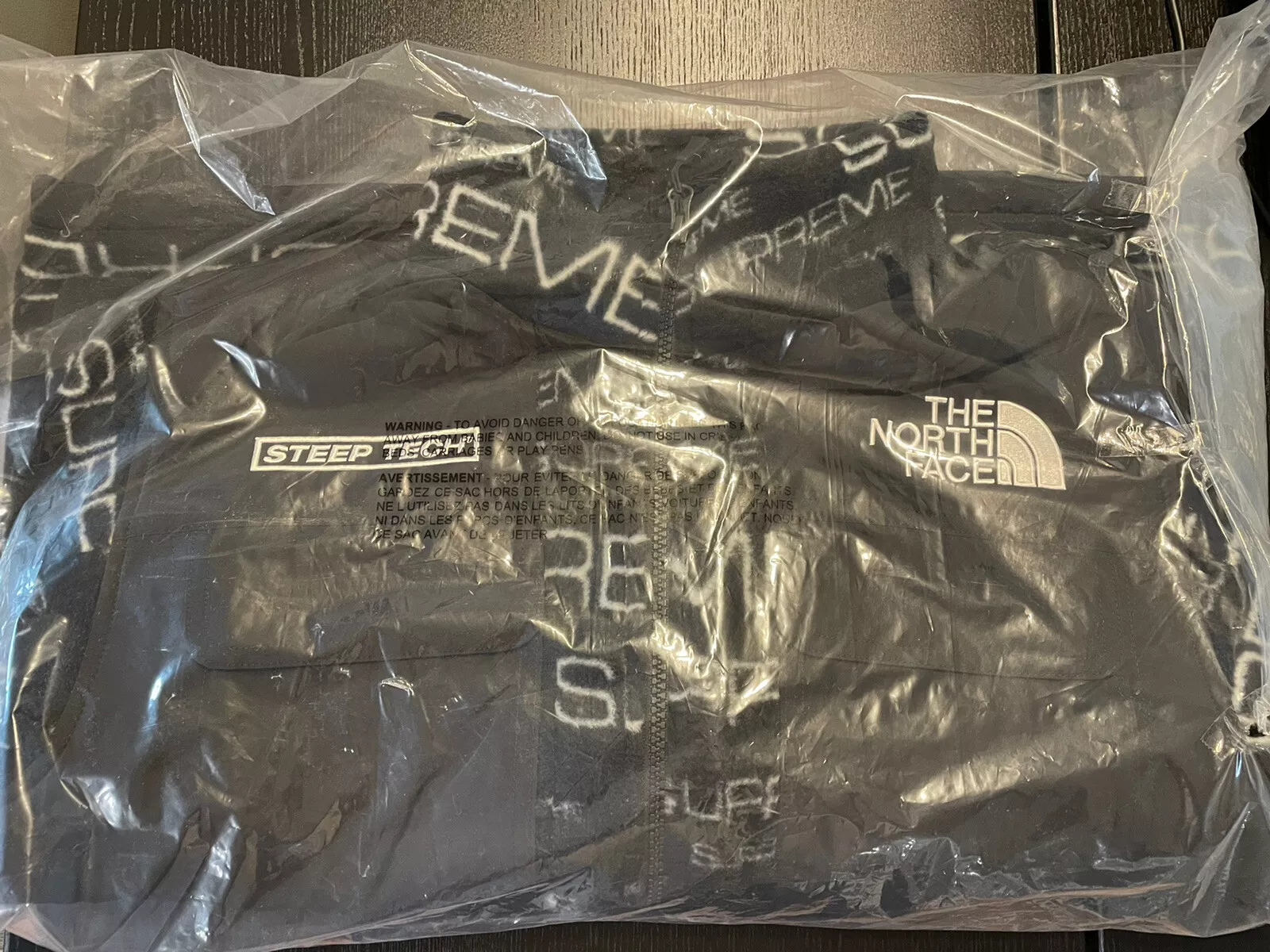 Veste polaire Supreme The North Face Steep Tech noire homme taille S   à la main