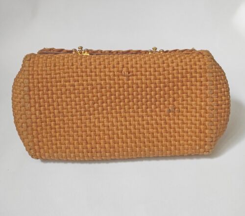 Borsa a mano "Roberta di Camerino" in corda intrecciata vintage Italy 1960s - Imagen 4 de 10