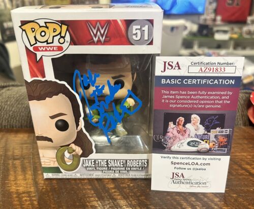 Jake The Snake Roberts Signed Funko Pop Autograph WWE WWF HOF #51 JSA COA