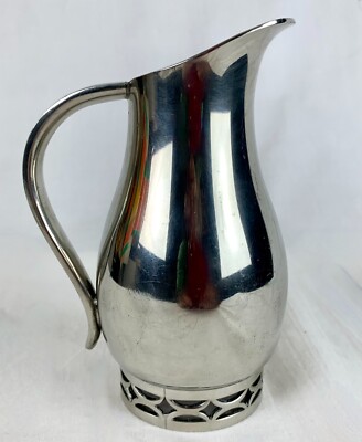 Vintage Colonial Pewter Boardman Small 6in Pitcher Creamer Maple Syrup Very Good