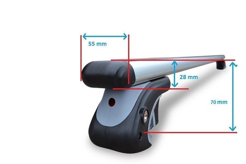 Locking Cross Bars + T Pieces For Vauxhall Opel Vivaro 2002 - 2014 - Picture 10 of 12