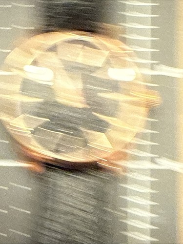 Bronzo Italia Black Spinel Dial Bronze Rose Gold Watch Embossed Leather Band - Picture 6 of 11