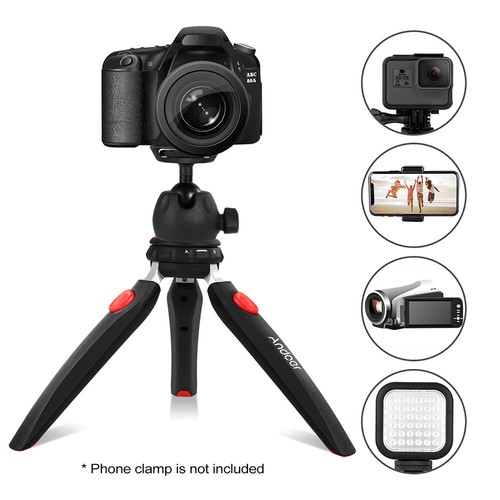 Andoer Mini Universal Tabletop Handheld Tripod Compact Digital DSLR Camera A7L2 - Picture 2 of 11