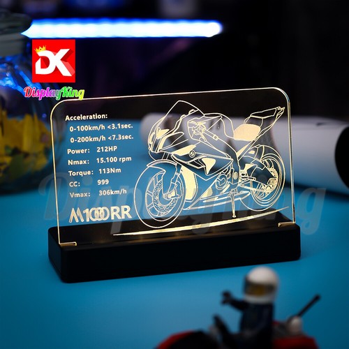 Display King - LED display plaque for Lego BMW M 1000 RR 42130 (NEW) - Picture 3 of 10