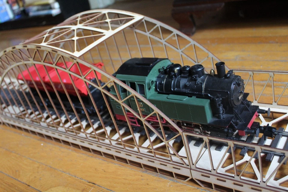 72 Inch O Gauge Bridge Set Laser Cut Kit New - Image 4 of 4