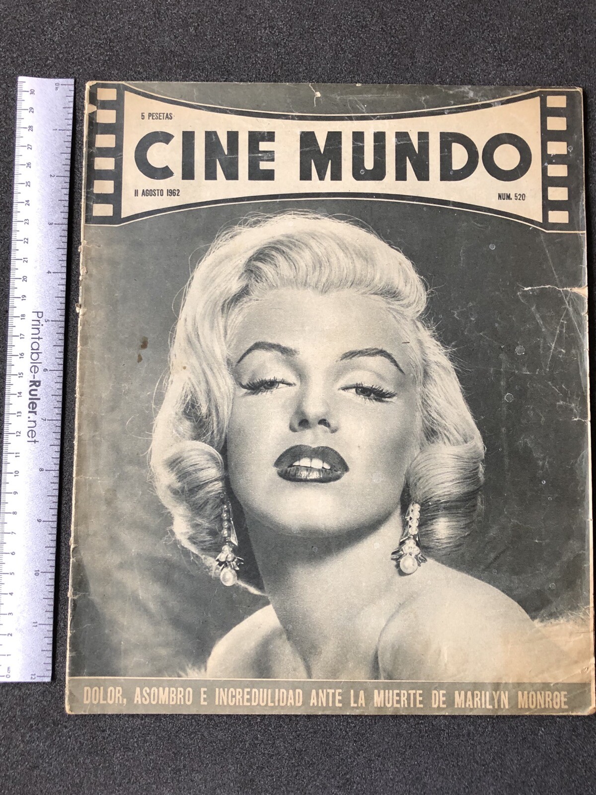 Morte de Marilyn Monroe, Magazine O Leme, Efemérides do dia 5 de agosto