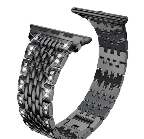 Für Apple Watch Series 6 5 4 3 3 1 SE Bling Bling Metall Ersatz Watch Strap Band - Bild 8 von 13