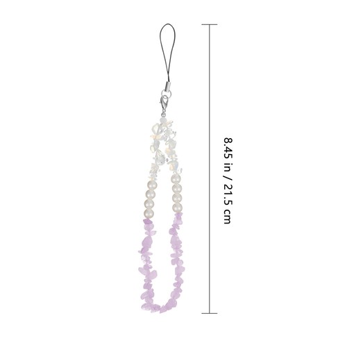 2 Pcs Handy Kette Kristallsteine telefon Lanyard Schmuck Telefonanhänger Aus - Zdjęcie 5 z 11