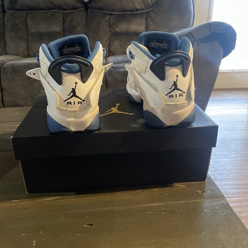 Size 9.5 - Jordan 6 Rings White Dark Marina Blue - Picture 6 of 8