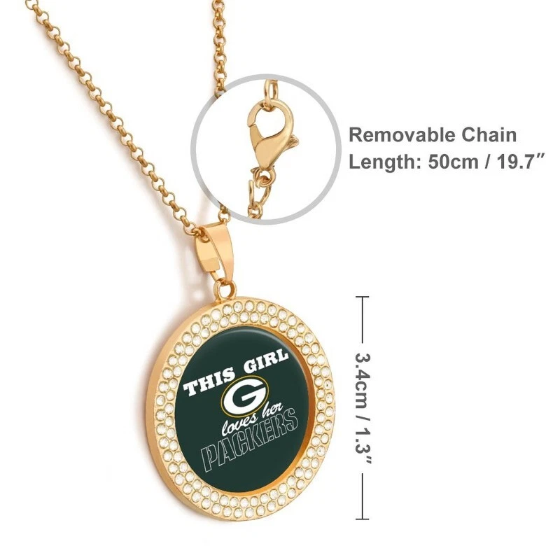 This Girl Loves Her Green Bay Packers Necklace Women Jewellery