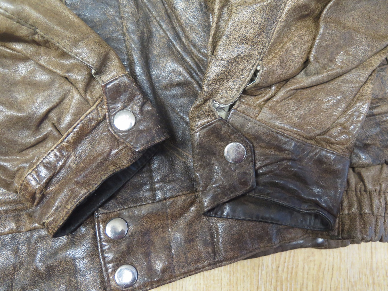 Vintage Leather G-1 Flight Bomber Jacket with fau… - image 8