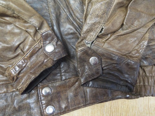 Vintage Leather G-1 Flight Bomber Jacket with faux fur lining 46" Euro 56 +liner - Picture 8 of 11