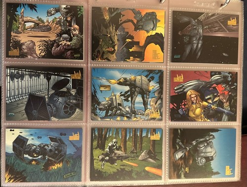 STAR WARS : TOPPS 1997 VEHICLES TRADING CARDS COMPLETE BASE SET 1-72 ALL FOIL NM - Picture 5 of 6