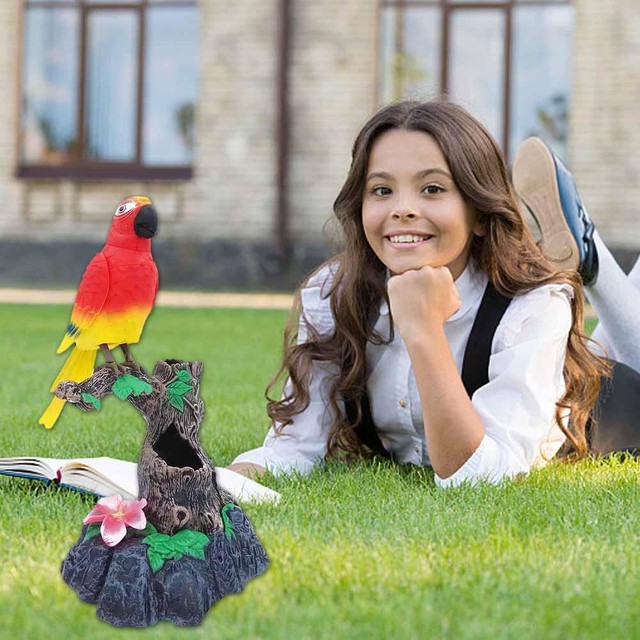 Electric Birds Battery Operated Voice Controlled Talking Parrots Office OT N9J2 Electric Birds Battery Operated Voice Controlled Talking Parrots Office OT N9J2