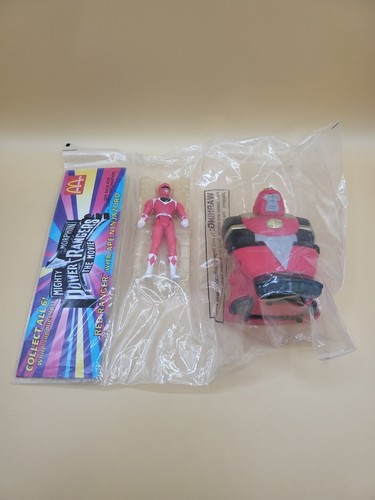 Vintage 1995 McDonald's Power Rangers Toy Set Red Ranger With Ape Ninjazord - Picture 4 of 15