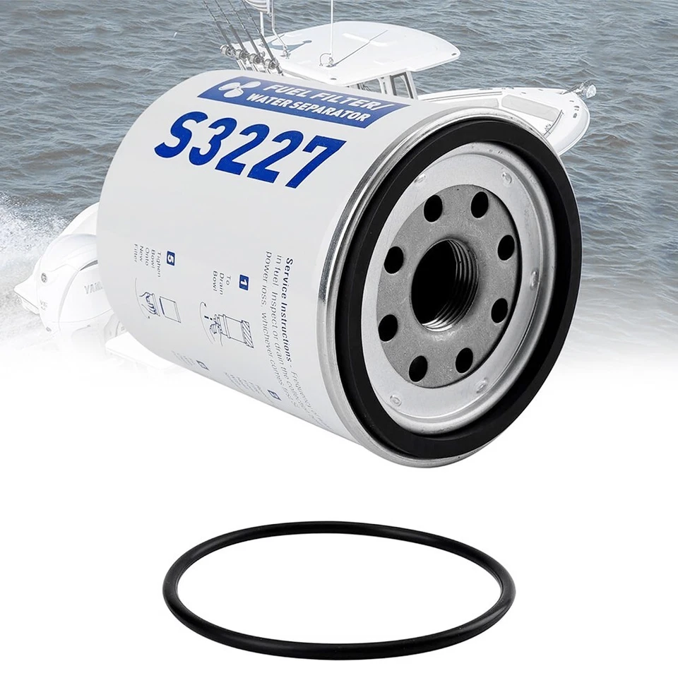 Elemento separador de agua combustible S3227 4 piezas para motor fueraborda marino Mercury Foto 4 de 4