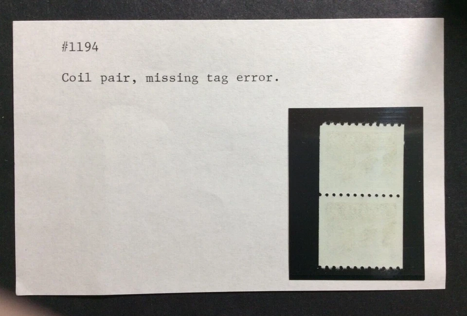 BroadviewStamps COIL SALE!  Canada #1194CT1 untagged error pair!  Bileski pack. - Image 2 of 3