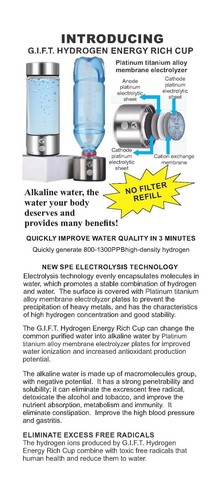 Hydrogen Generator, Hydrogen Energy Rich Cup, Alkaline Energy Cup - Picture 6 of 7
