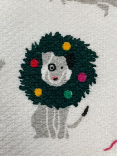 Kate Spade lustige Hunde & Katzen Weihnachtsbäume Küchentuch 2er Set NEU - Bild 3 von 9