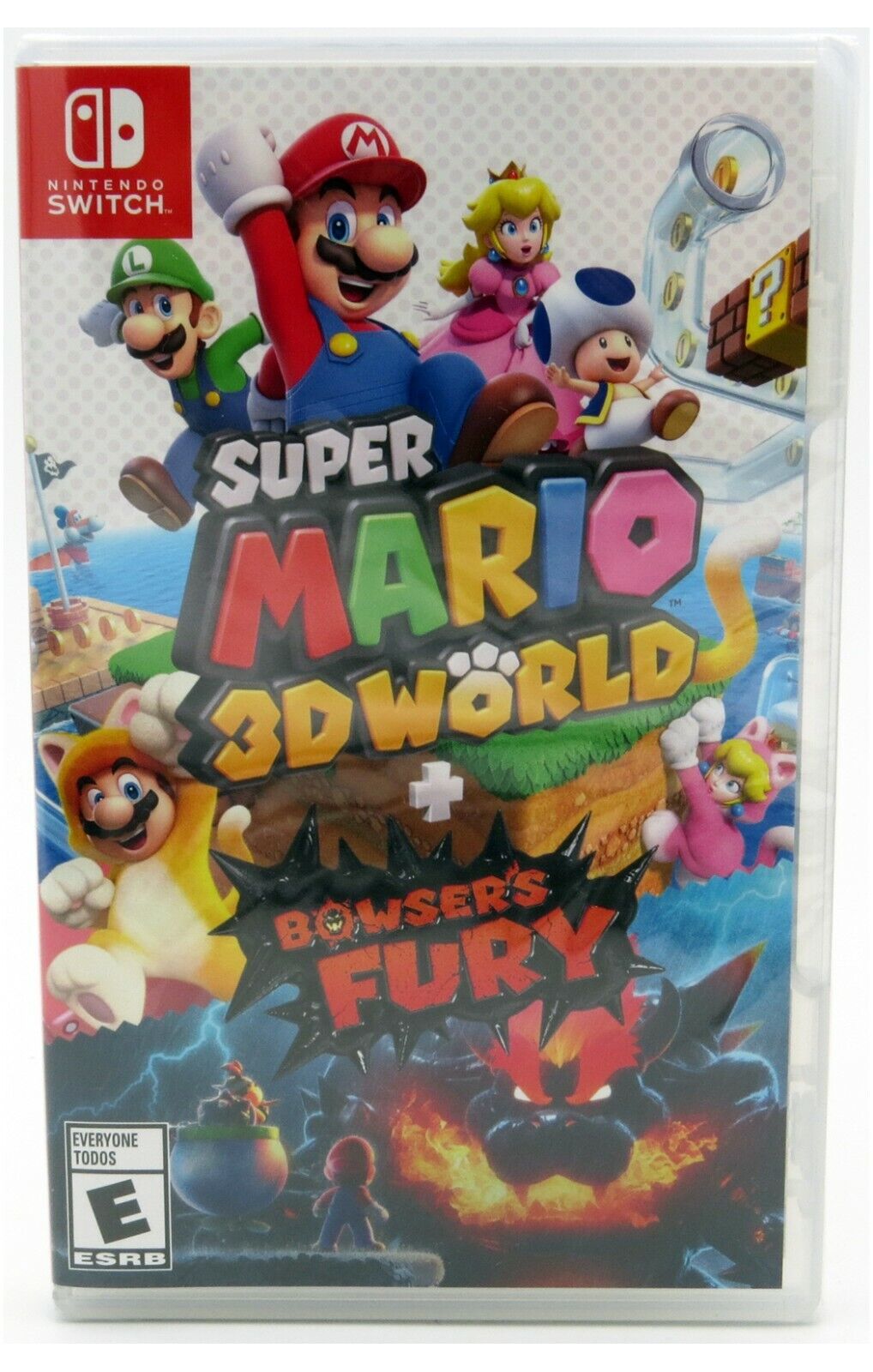 Cartão de jogo Nintendo Switch, Super Mario, 3D World Bowsers Fury, 100%  Oficial, Cartão de jogo físico original, OLED Lite - AliExpress