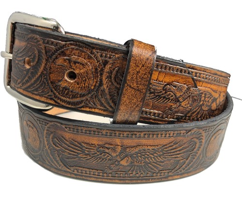 Cinturón de Cuero American Eagle Diseño Trabajo Informal TÚ ELIGES HEBILLA Talla 30-52 - Imagen 5 de 16